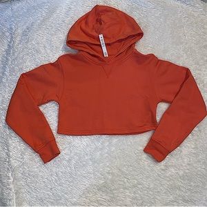 Lululemon burnt orange cropped sweater